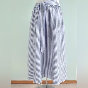 MIDI linen blend Skirt